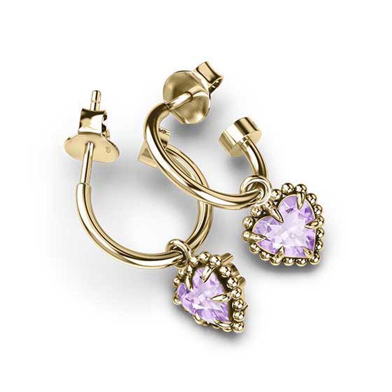 Stolen Girlfriends Club Dahlia's Heart Anchor Earrings image number 2